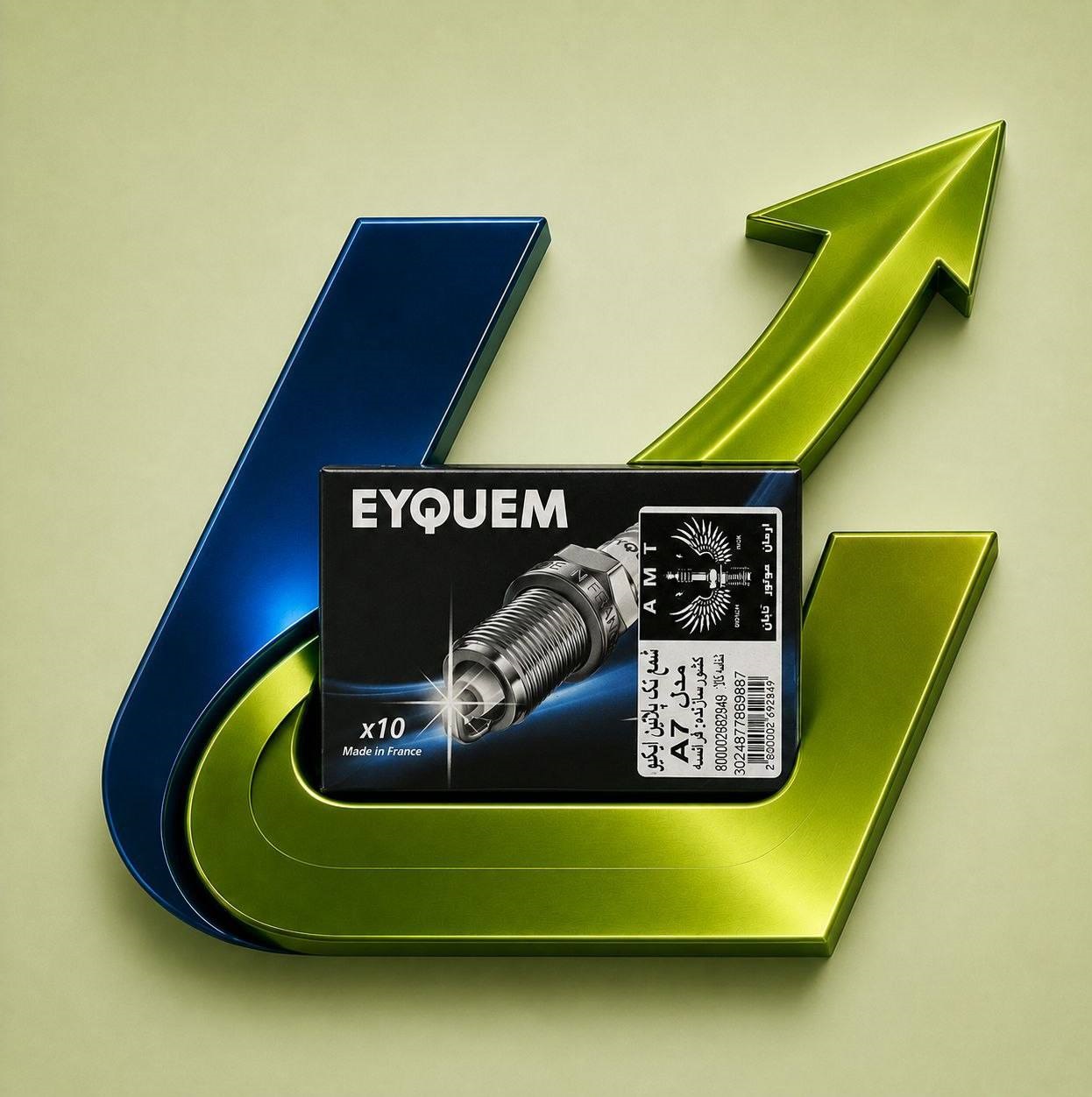 شمع خودرو ایکیوم (EYQUEM _ RFN58LZ _ A7) پایه کوتاه